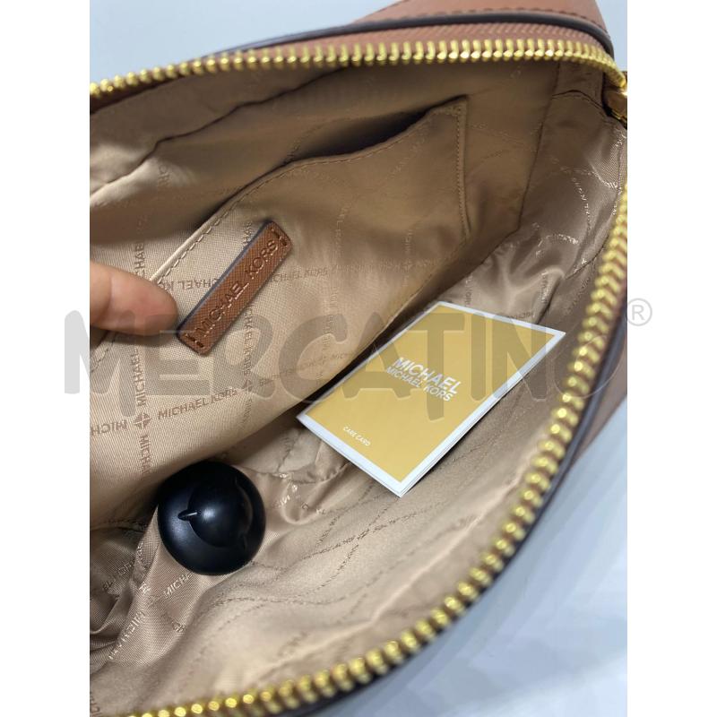 BORSETTA DONNA MICHAEL KORS TRACOLLINA MONOGRAM MARRONE | Mercatino dell'Usato Pomezia 5