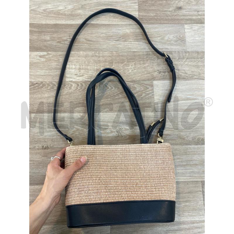 BORSETTA DONNA PAGLIA NERA V 73 MILANO | Mercatino dell'Usato Pomezia 5