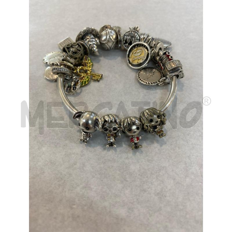 BRACCIALETTO PANDORA 18 CHARMS TEMA HARRY POTTER RIGIDO CHIUSURA BOCCINO | Mercatino dell'Usato Pomezia 3
