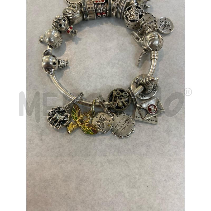 BRACCIALETTO PANDORA 18 CHARMS TEMA HARRY POTTER RIGIDO CHIUSURA BOCCINO | Mercatino dell'Usato Pomezia 4