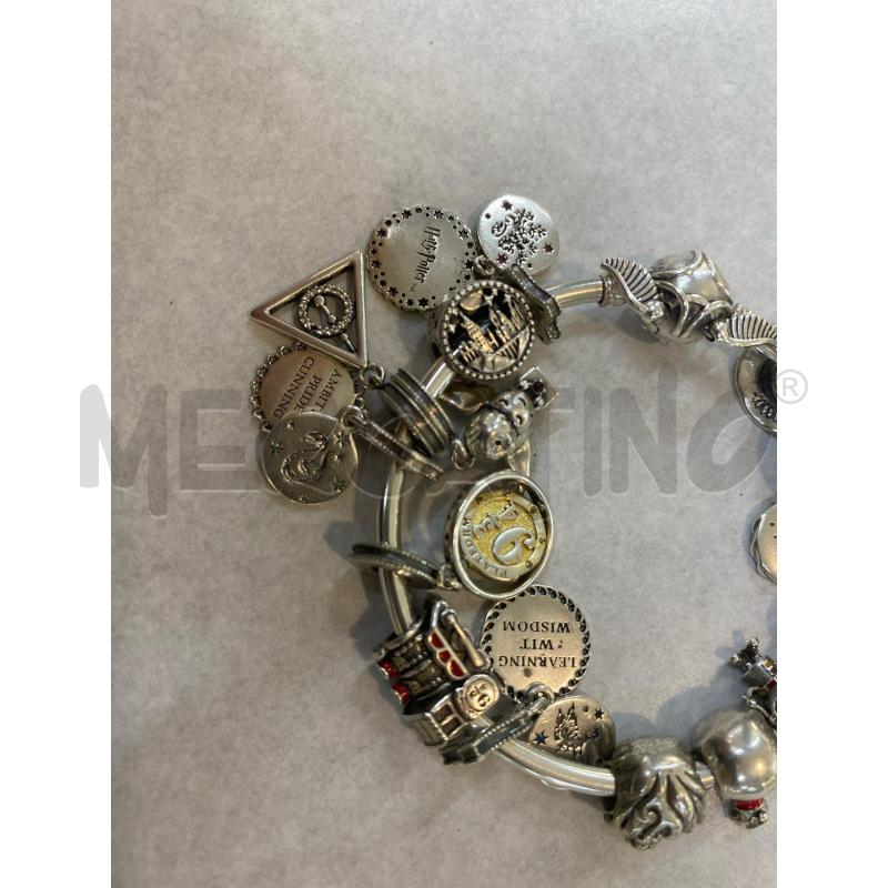BRACCIALETTO PANDORA 18 CHARMS TEMA HARRY POTTER RIGIDO CHIUSURA BOCCINO | Mercatino dell'Usato Pomezia 5
