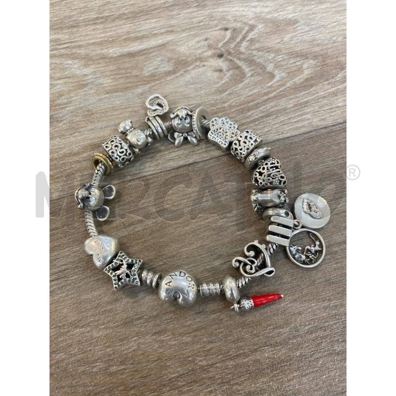 BRACCIALE PANDORA CHARMS CHIUSURA CUORE | Mercatino dell'Usato Pomezia 1