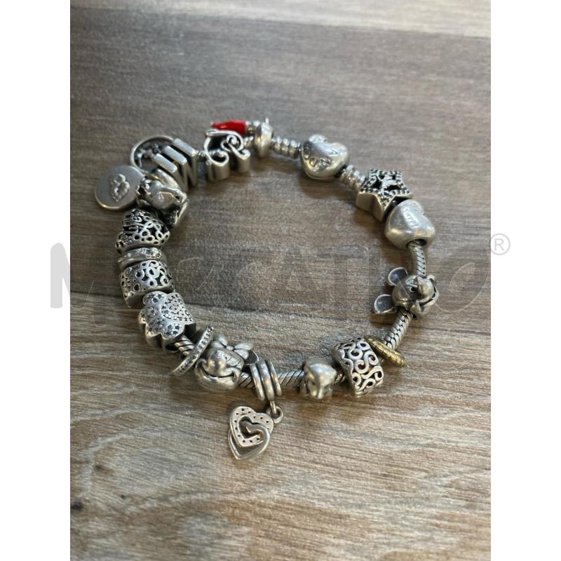 BRACCIALE PANDORA CHARMS CHIUSURA CUORE | Mercatino dell'Usato Pomezia 2