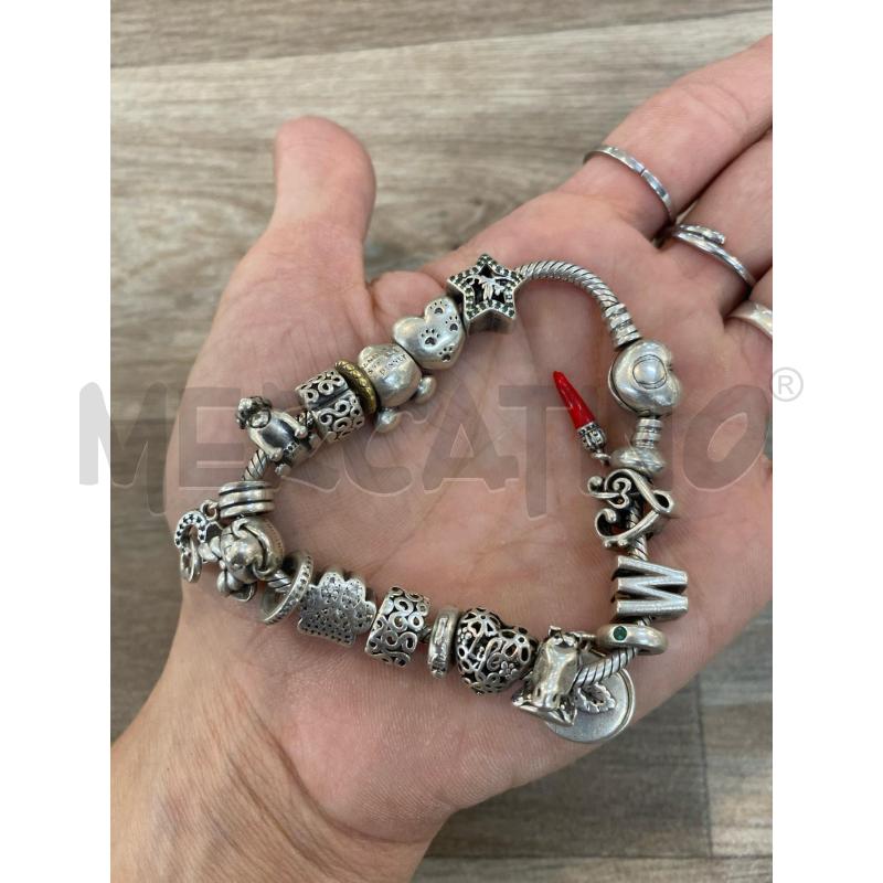 BRACCIALE PANDORA CHARMS CHIUSURA CUORE | Mercatino dell'Usato Pomezia 3