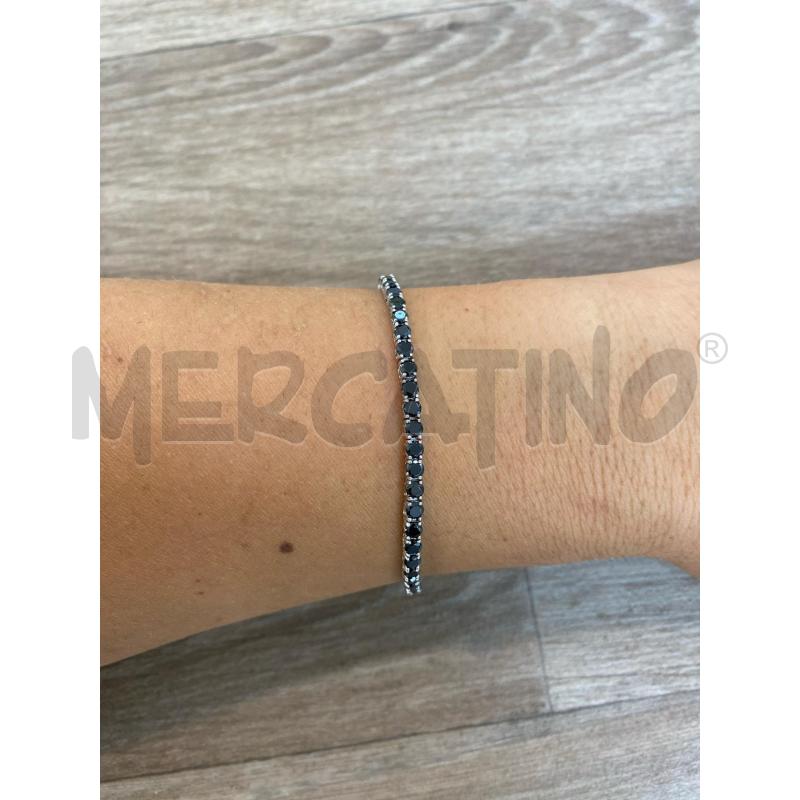 BRACCIALE PINK GIOIELLI UOMO STRASS NERI | Mercatino dell'Usato Pomezia 1