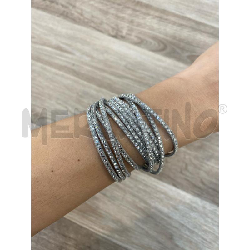 BRACCIALE SWAROVSKI GRIGIO CHIARO STRASS | Mercatino dell'Usato Pomezia 1