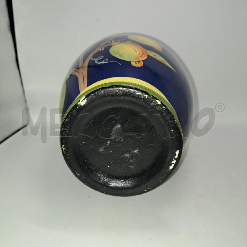 BROCCA METALLO SMALTATO BLU LIMONI VNTG | Mercatino dell'Usato Pomezia 4