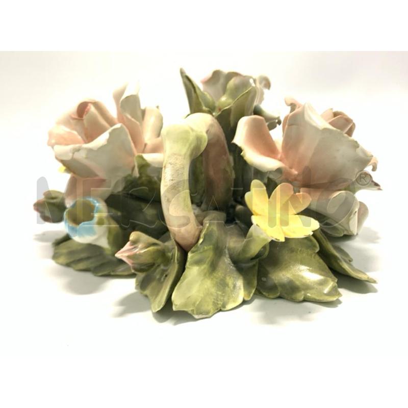 BUGIA CERAMICA ROSELLINE | Mercatino dell'Usato Pomezia 3