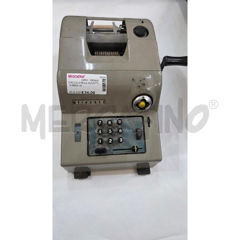 CALCOLATRICE OLIVETTI SUMMA 15 | Mercatino dell'Usato Pomezia 1