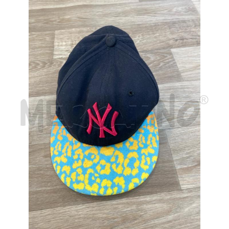 CAPPELLO DONNA NEW ERA NERO VISIERA LEOPARDATA AZZURRA GIALLA  | Mercatino dell'Usato Pomezia 1