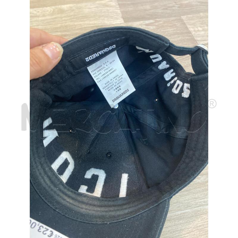 CAPPELLO UOMO NERO DSQUARED | Mercatino dell'Usato Pomezia 3