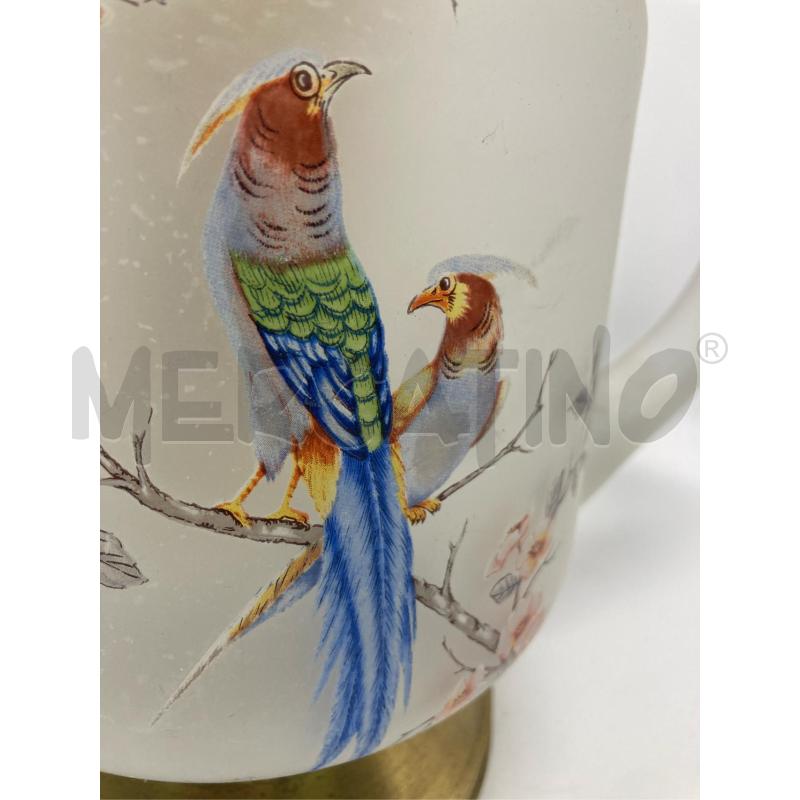 CARAFFA ARTIGIANALE FIORI CON PERGAMENA  | Mercatino dell'Usato Pomezia 2