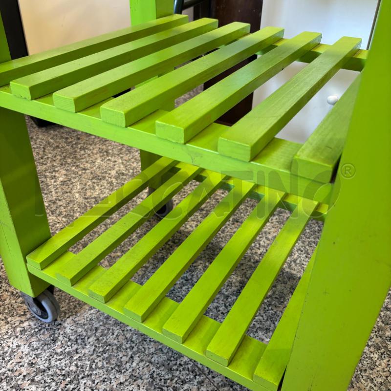 CARRELLO LEGNO VERDE | Mercatino dell'Usato Pomezia 3