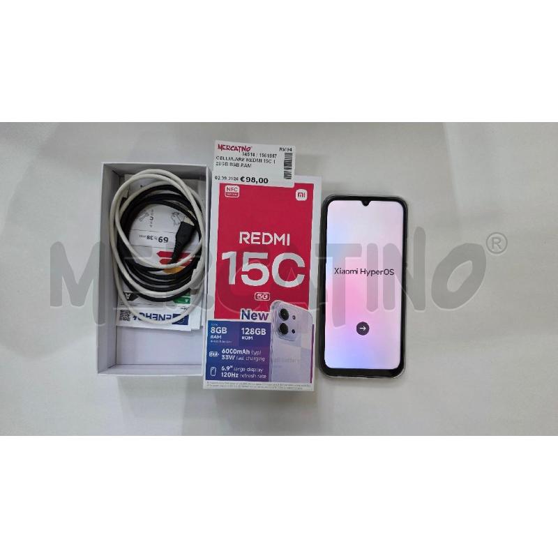 CELLULARE REDMI 15C 128GB 8GB RAM  | Mercatino dell'Usato Pomezia 1