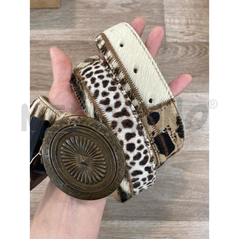 CINTURA DONNA CAVALLINO GREIS PEL R BARBAROSSA ANIMALIER PATCHWORK | Mercatino dell'Usato Pomezia 1