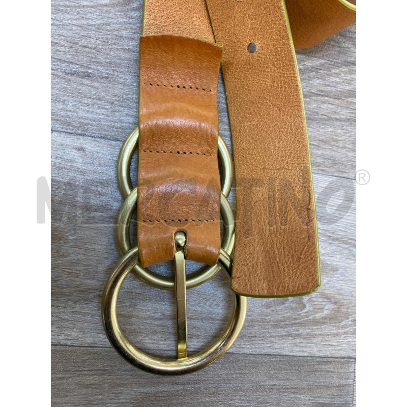 CINTURA DONNA PENNY BLACK FIBBIA TRE CERCHI DORATI | Mercatino dell'Usato Pomezia 4