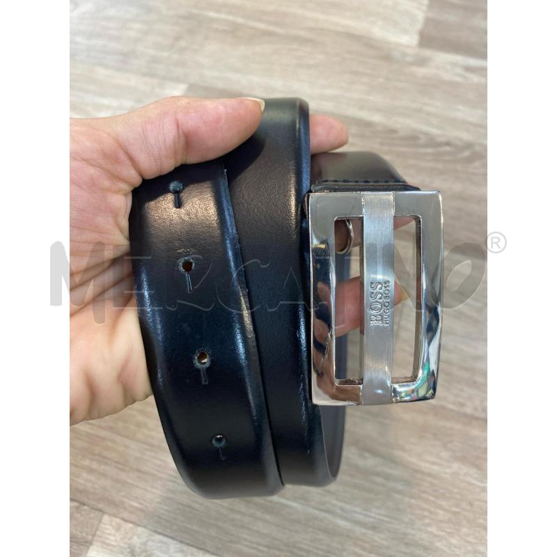 CINTURA UOMO HUGO BOSS PELLE 100% COW NERA | Mercatino dell'Usato Pomezia 1