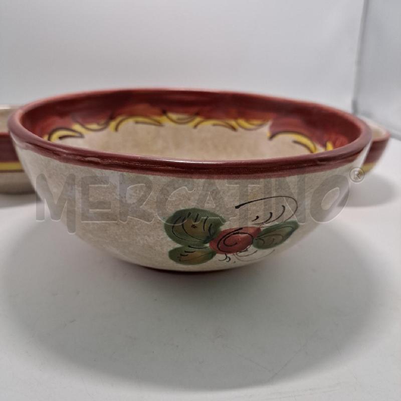 CIOTOLA DERUTA B/ROSSO FIORI + 6 CIOTOLINE  | Mercatino dell'Usato Pomezia 2
