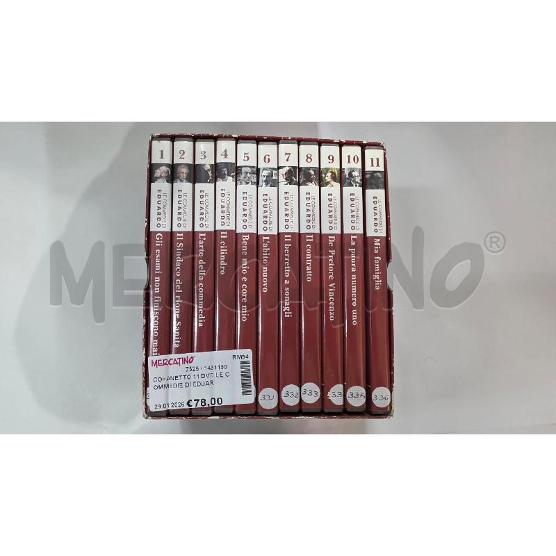 COFANETTO 11 DVD LE COMMEDIE DI EDUARDO | Mercatino dell'Usato Pomezia 2