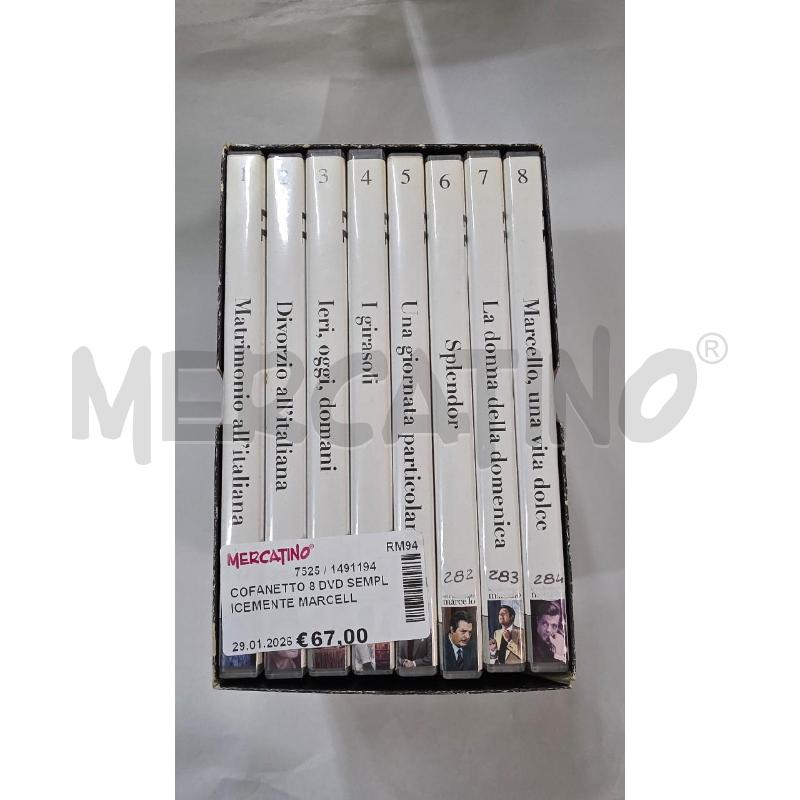 COFANETTO 8 DVD SEMPLICEMENTE MARCELLO | Mercatino dell'Usato Pomezia 2