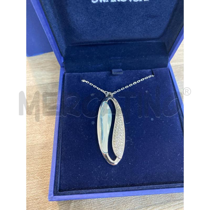 COLLANA SWAROVKI CIONDOLO OVALE ONDA STRASS | Mercatino dell'Usato Pomezia 1