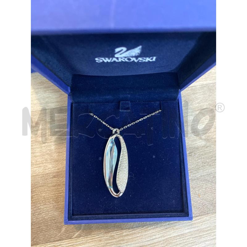 COLLANA SWAROVKI CIONDOLO OVALE ONDA STRASS | Mercatino dell'Usato Pomezia 3