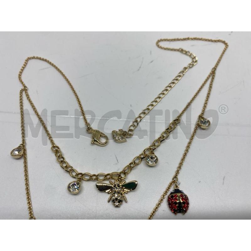 COLLANA SWAROVSKI DORATA COCCINELLA CORNO APE | Mercatino dell'Usato Pomezia 4