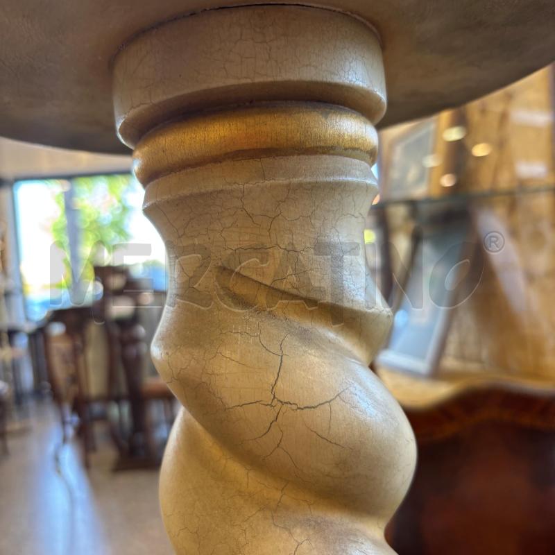COLONNA LEGNO TORCIGLIONE DIPINTA BIA/DOR | Mercatino dell'Usato Pomezia 3