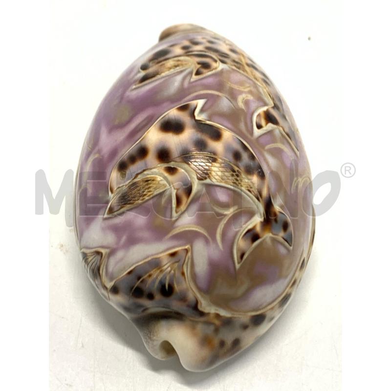 CONCHIGLIA 9 CM DELFINI INCISI | Mercatino dell'Usato Pomezia 2