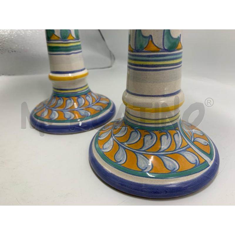 COPPIA CANDELABRI L'ANTICA DI DERUTA | Mercatino dell'Usato Pomezia 4