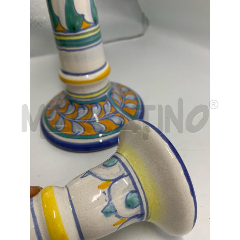 COPPIA CANDELABRI L'ANTICA DI DERUTA | Mercatino dell'Usato Pomezia 5