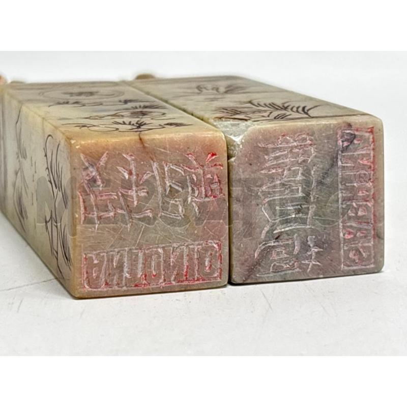 COPPIA CINESI PIETRA SAPONARIA | Mercatino dell'Usato Pomezia 2