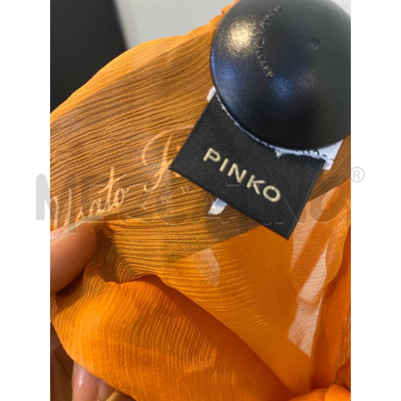 COPRI COSTUME DONNA PINKO ARANCIONE 100% SETA  TRASPARENTE | Mercatino dell'Usato Pomezia 4