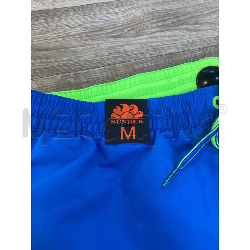 COSTUME UOMO SUNDEK CELESTE VERDE FLUO  | Mercatino dell'Usato Pomezia 2