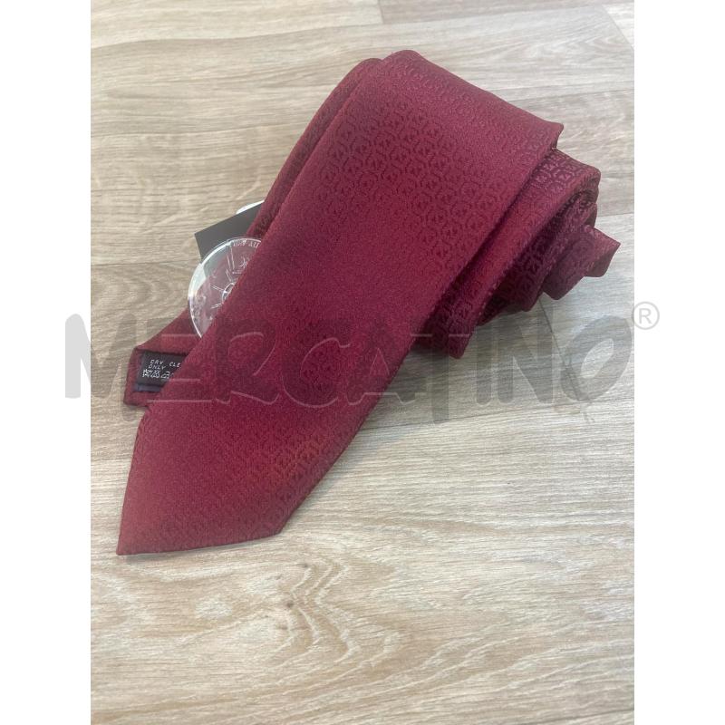 CRAVATTA CREAZIONI TUCCI 100% SETA BORDEAUX | Mercatino dell'Usato Pomezia 1