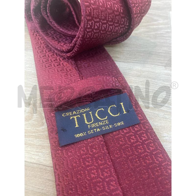 CRAVATTA CREAZIONI TUCCI 100% SETA BORDEAUX | Mercatino dell'Usato Pomezia 3