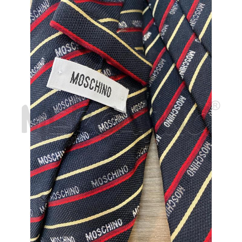 CRAVATTA MOSCHINO BLU LINEA ROSSA | Mercatino dell'Usato Pomezia 4