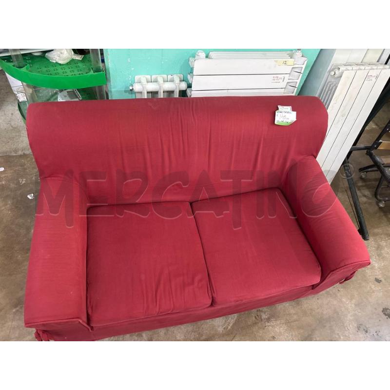 DIVANETTO 2 POSTI LETTO ROSSO | Mercatino dell'Usato Pomezia 3
