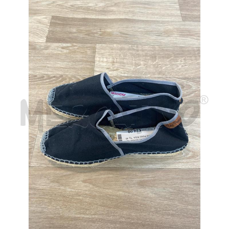ESPADRILLAS DONNA NERO TONI PONS RIGA GRIGIA | Mercatino dell'Usato Pomezia 1