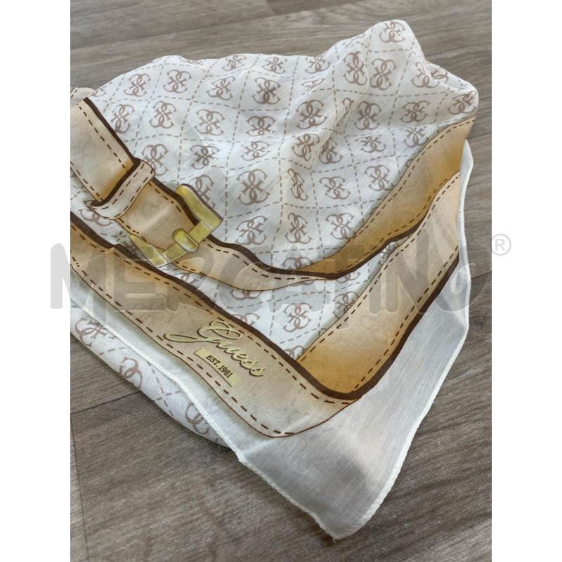 FOULARD GUESS 65 X 65 CM MONOGRAM SETA | Mercatino dell'Usato Pomezia 1