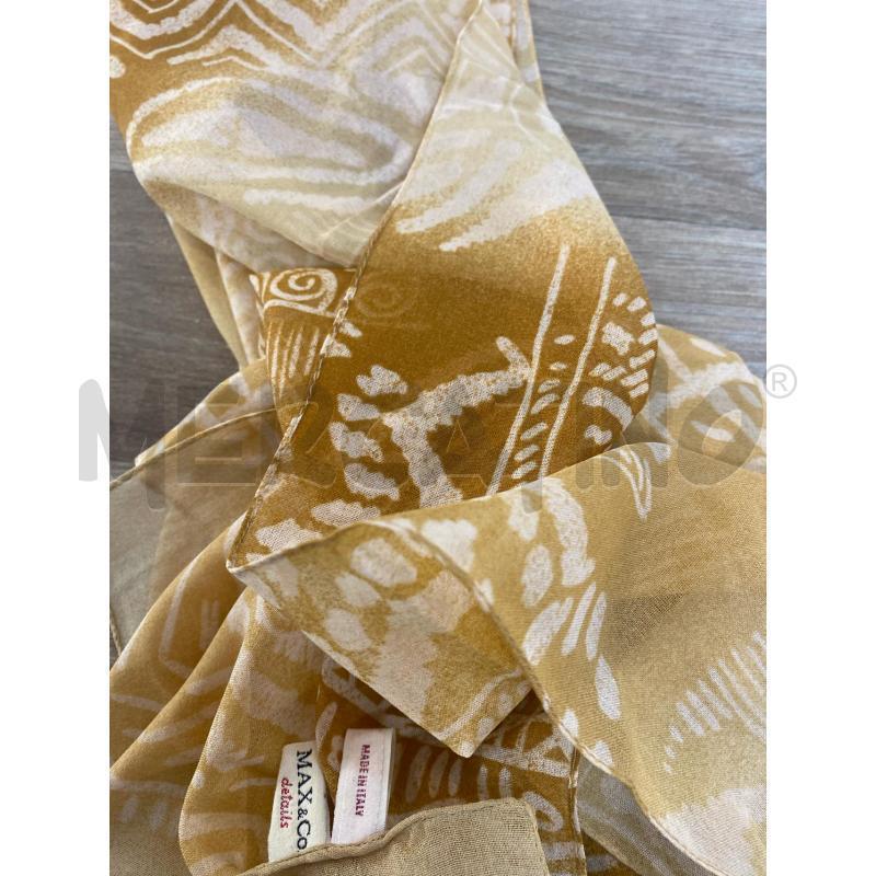 FOULARD MAX&CO ARANCIO E BIANCO | Mercatino dell'Usato Pomezia 4