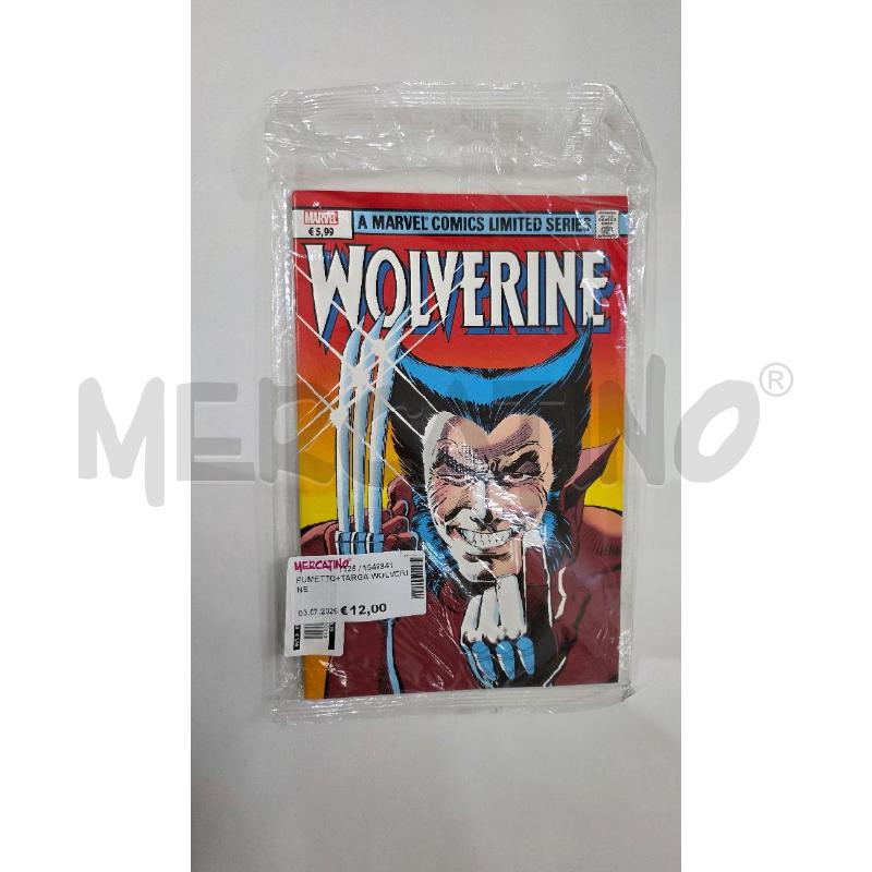 FUMETTO+TARGA WOLVERINE | Mercatino dell'Usato Pomezia 1