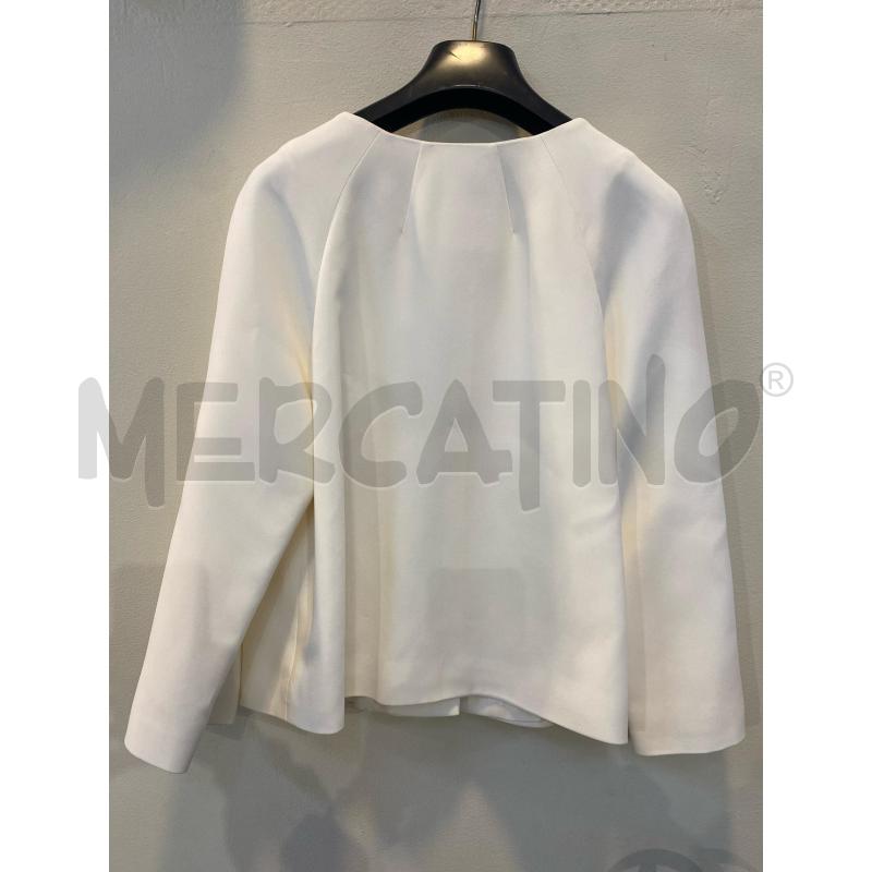 GIACCA DONNA LUISA SPAGNOLI 100% PURA SETA PANNA GANCETTO | Mercatino dell'Usato Pomezia 4
