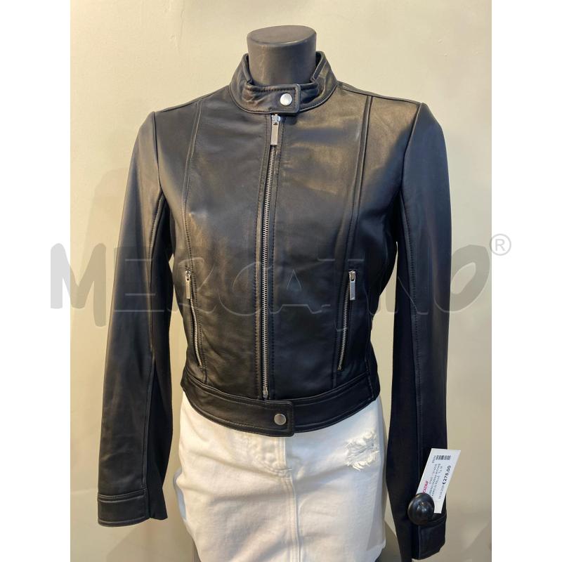 GIUBBINO DONNA MICHAEL KORS IN PELLE NERO CORTO | Mercatino dell'Usato Pomezia 1