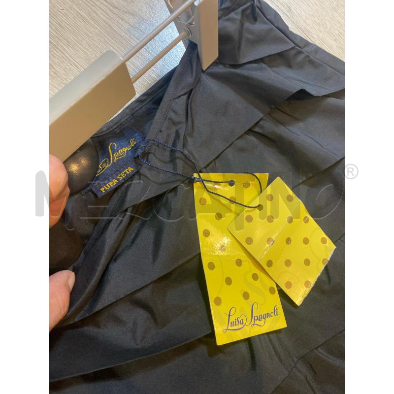 GONNA LUISA SPAGNOLI PURA SETA BALZE NERO ZIP RETRO | Mercatino dell'Usato Pomezia 2