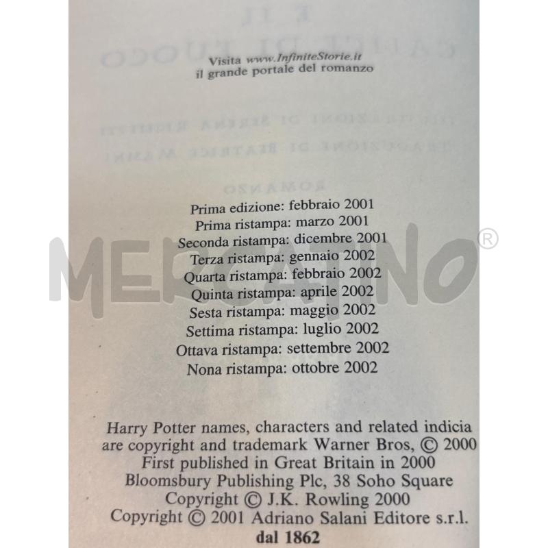 HARRY POTTER E IL CALICE DI FUOCO | Mercatino dell'Usato Pomezia 4