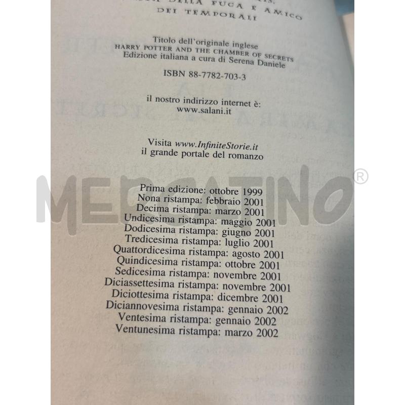 HARRY POTTER E LA CAMERA DEI SEGRETI 2002 | Mercatino dell'Usato Pomezia 5