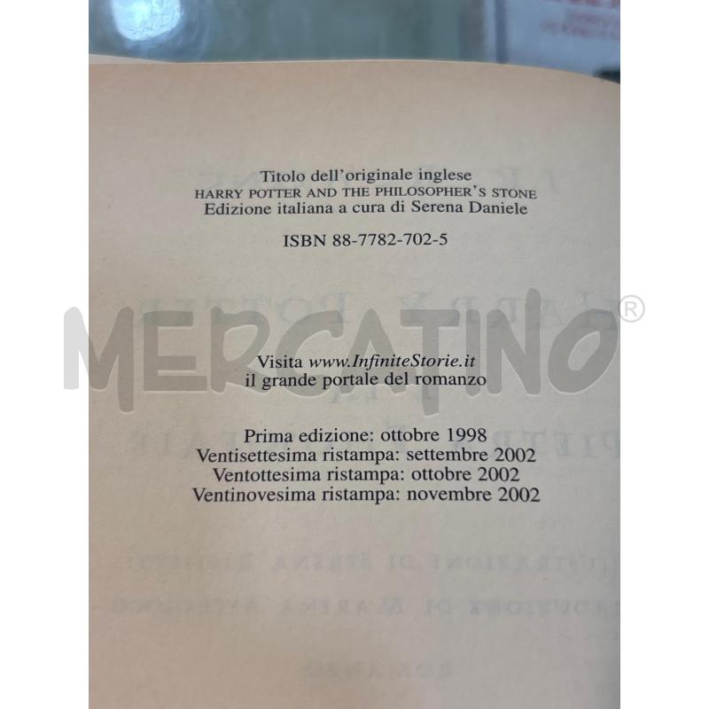 HARRY POTTER E LA PIETRA FILOSOFALE 2002 | Mercatino dell'Usato Pomezia 5