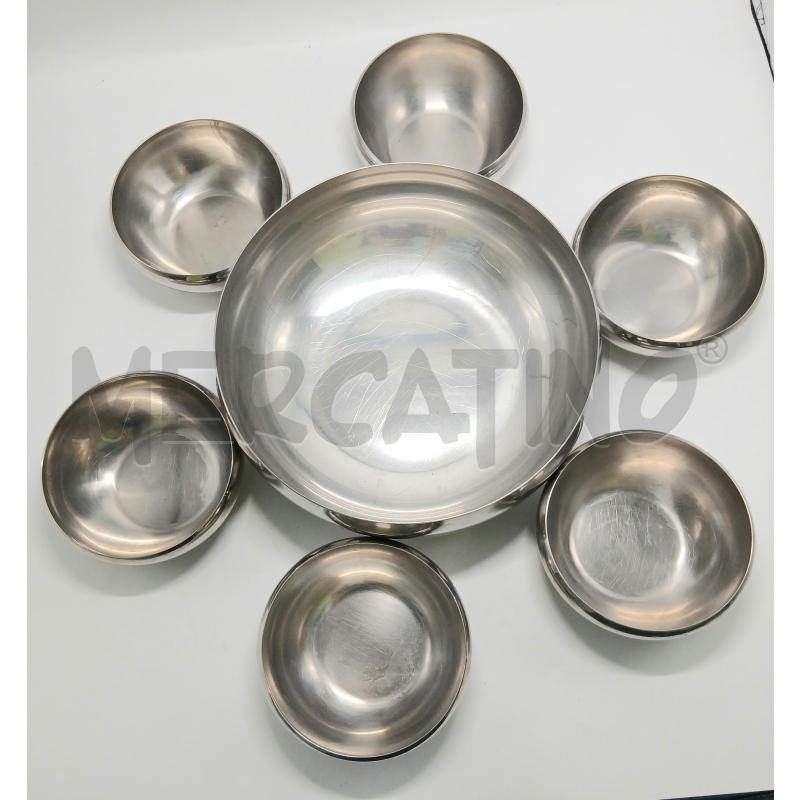 KIT MACEDONIA ACCIAIO ALFRA ALESSI 6PZ + CIOTOLA | Mercatino dell'Usato Pomezia 1