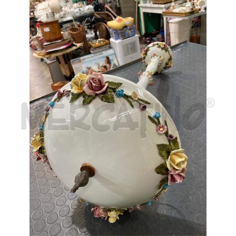 LAMPADARIO 4F CERAMICA BASSANO  | Mercatino dell'Usato Pomezia 1